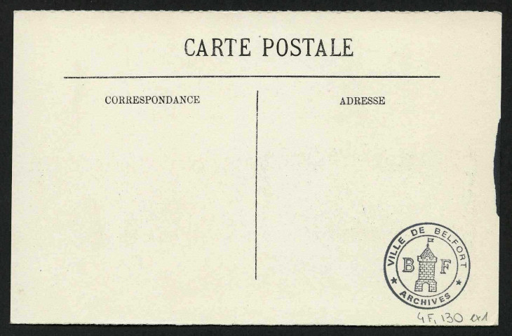 BELFORT, la Miotte et la Vallée, 2 exemplairesCarte postale éditée sous le numéro 64