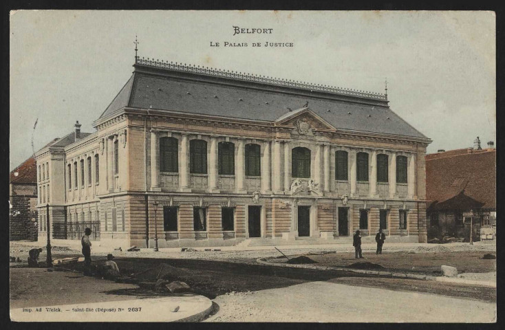 Belfort - Le palais de justice (avant 1906)