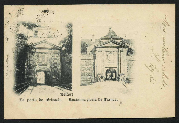 BELFORT - La porte de Brisach - Ancienne porte de France