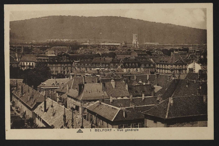 Belfort - Vue générale (prison, hôtel de ville, quartier neuf)
