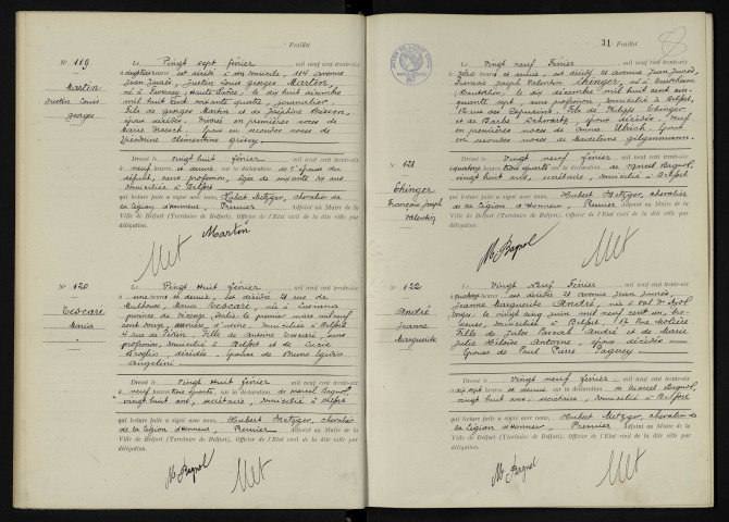 EHINGER François Joseph Valentin