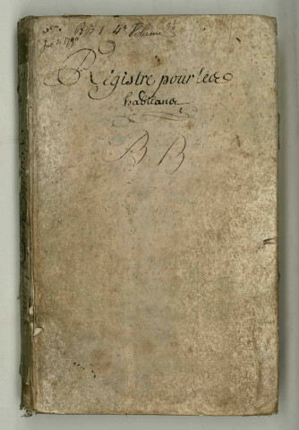 Registre de réception des habitants de Belfort