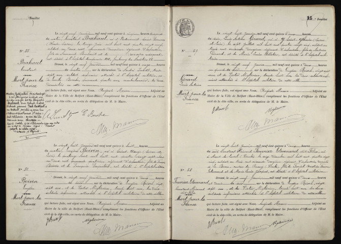 FEUVRIER ETEVENARD Constant Meinrad Dit Félix