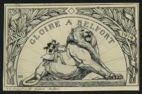 BELFORT - Le Lion (gloire à Belfort, anno 1914)