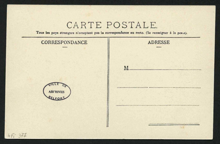 Le vieux Belfort n°16 - La Place d'Armes en 1860