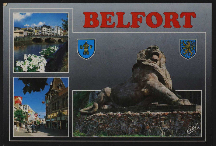 Multi-vues « Belfort » : la Savoureuse, la grande taverne, le Lion