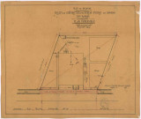 Projet de construction d'un bureau d'octroi au hameau des Barres : plan d'ensemble (calque du plan précédent).
