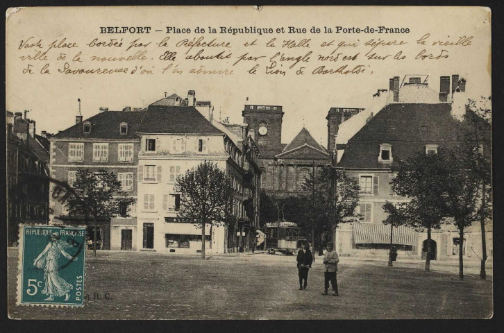 Belfort - Place de la République et rue de la porte de France