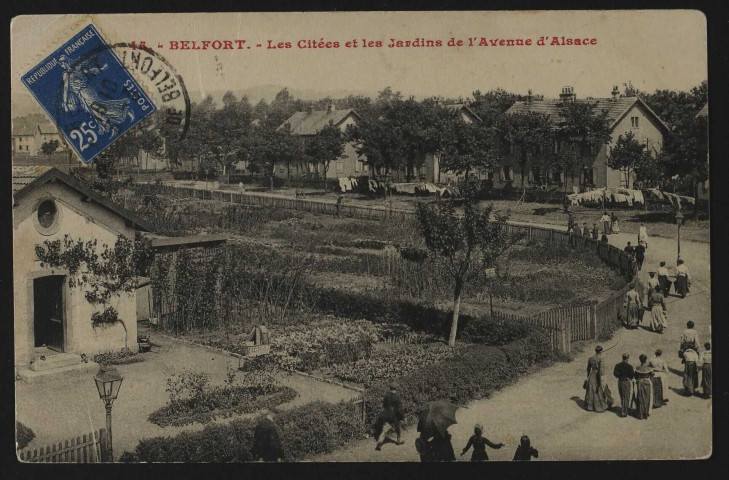 Belfort - Les citées et les jardins de l'avenue d'Alsace