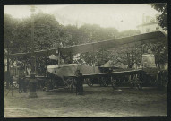 Guerre 1914 - Aéroplane allemand capturé à Cernay (16/08/1914) exposé à BelfortCarte photo