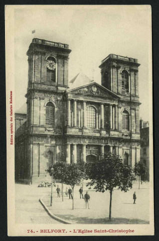 BELFORT - l'Eglise Saint Christophe, 2 exemplaires