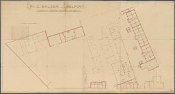 Entreprise de travaux publics et industriels E. Balzer (rue Ferry / Balzer) : plan d'implantation.