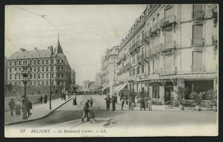 BELFORT, le boulevard Carnot