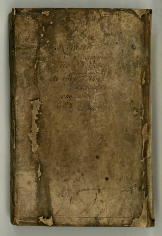 Registre concernant les Bourgeois (écriture gauloise)