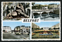BELFORT (T. de B.) - Lion, Pont Carnot, Place Corbis, Place de l'Esplanade