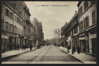Belfort - Le faubourg de France (vue en direction de la gare) (2 exemplaires)