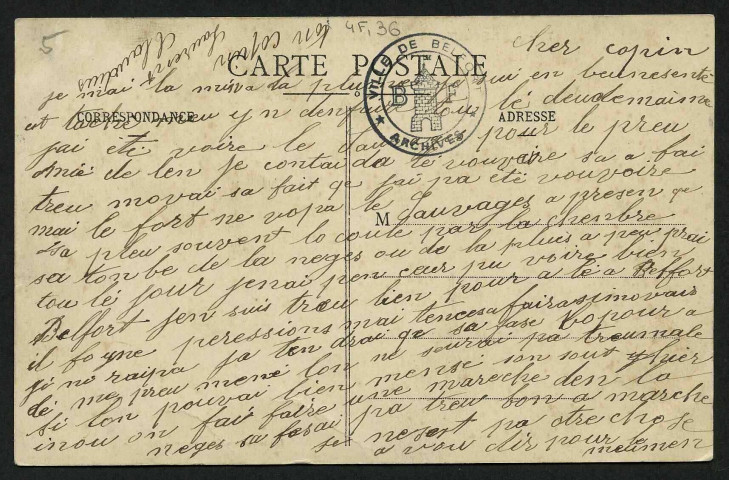 BELFORT - Le Cercle militaire et la Préfecture