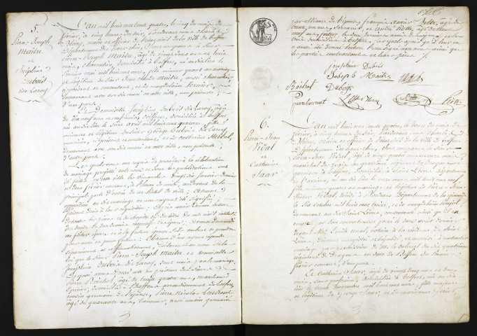 MAITRE Pierre Joseph et DIT LAROY Joséphine Dubois