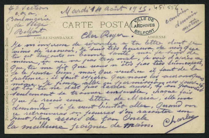 BELFORT - Caserne de la manutention