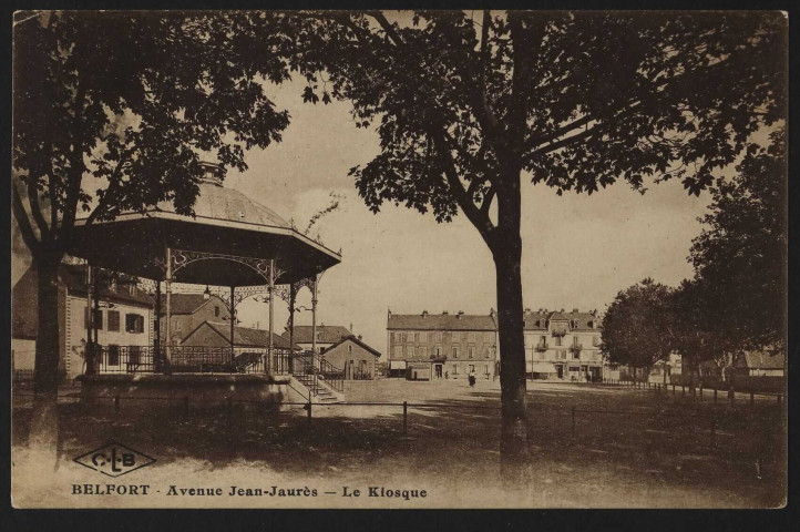 Belfort - Avenue Jean Jaurès, le kiosque