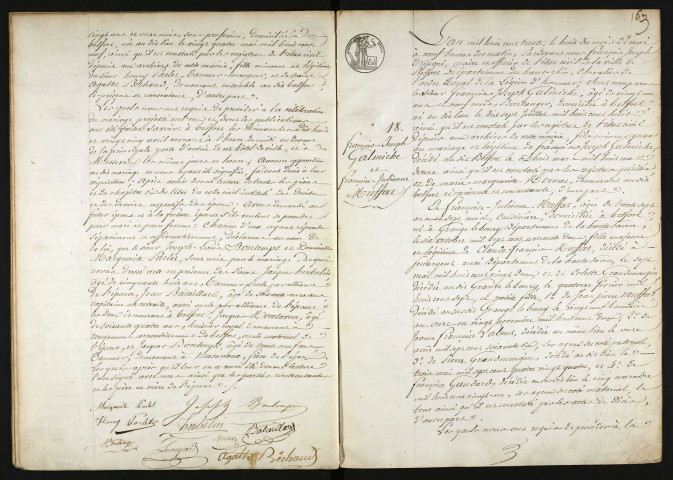 GALMICHE François Joseph et MUFFAT Françoise Julienne