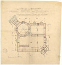 Construction d'un bureau d'octroi au Fourneau : implantation, plan des caves (maison située au n°2 avenue d'Altkirch).