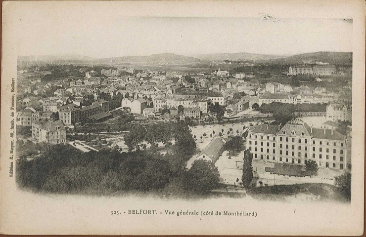 Belfort - Vue générale (côté de Montbéliard)