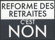 Réforme des retraites, c'est non
Carte à signer pré-adressée à M. Cédric Perrin, sénateur du Territoire de Belfort