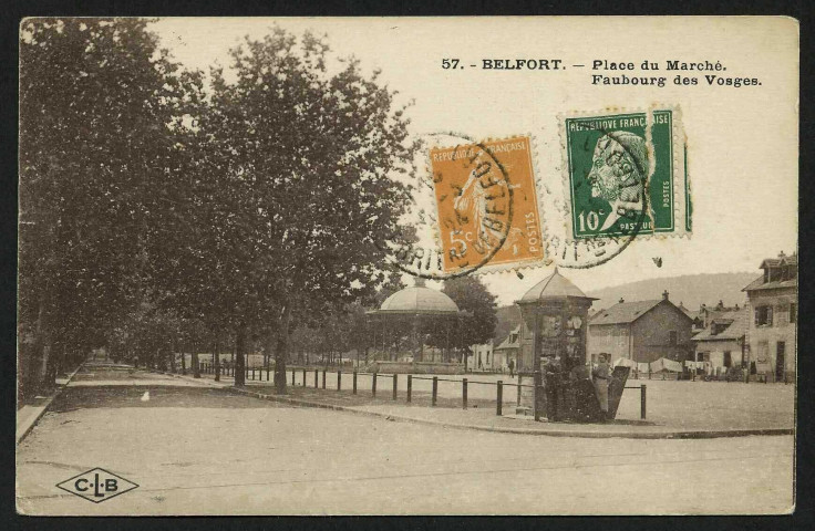 BELFORT, Place du Marché, faubourg des Vosges