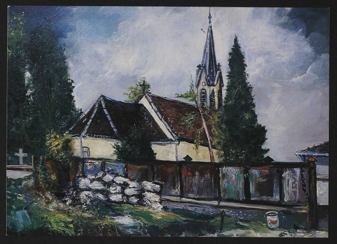 Roger Comte - L'église de Brasse, août 1979