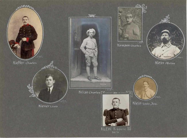 Nos morts - Grande Guerre 1914-1918 : photographies lettres K à Z, album photographique des Belfortains morts pendant la Première Guerre mondiale, lettres K à Z