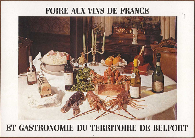 Hostellerie du Château Servin - 90000 Belfort
Foire aux vins de France et gastronomie du Territoire de Belfort