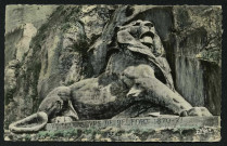 Belfort. - Le Lion. Oeuvre de Bartholdi, Carte postale éditée sous le numéro 504Bords dentelés