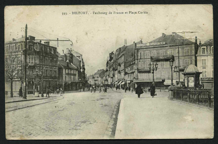 BELFORT - Faubourg de France et Place Corbis