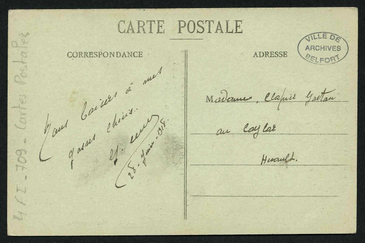 Couronne lancée du haut des airs par l'adversaire de Pégoud (2 septembre 1915)
