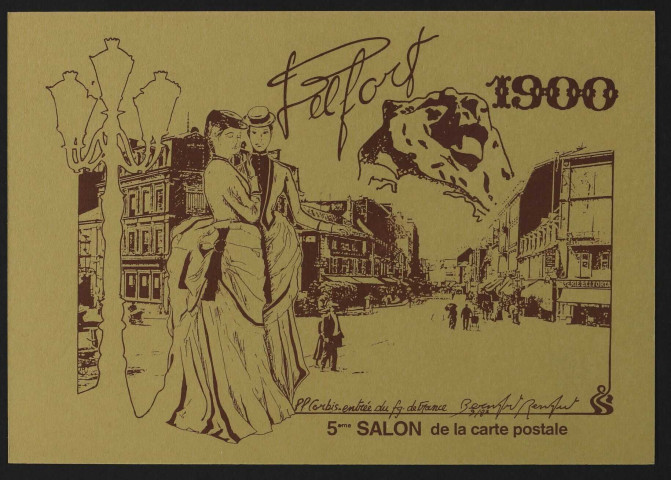 Belfort 1900 - 5è salon de la carte postale, 23-24 octobre 1982 (2 exemplaires)