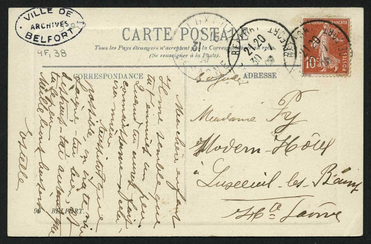 BELFORT - La Préfecture et le Boulevard Carnot
