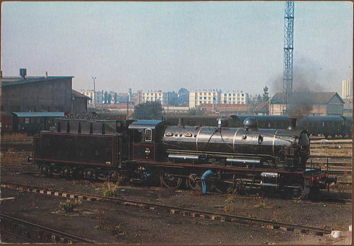 Locomotive 140C27 de la Citev - Dépôt de Belfort le 28/09/1979