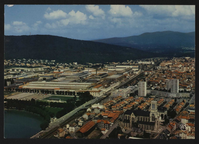 Belfort (Territoire) - Vue générale - Quartier Alsthom (vue aérienne)