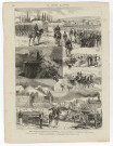 Le Monde illustré 2 août 1873, pleine page de gravures, Belfort pendant les derniers jours de l'occupation et article page 70, l'évacuation