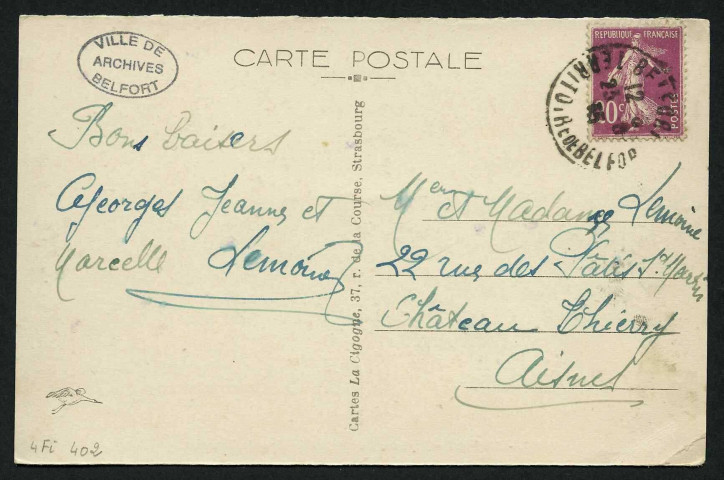 BELFORT - Boulevard Carnot et les grands magasins