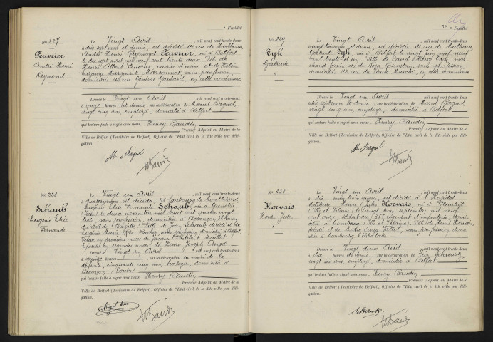 SCHAUB Eugénie Elise Fernande