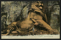 BELFORT (Territoire) Le Lion (longueur 22 m, hauteur 11 m). Oeuvre de Bartholdi