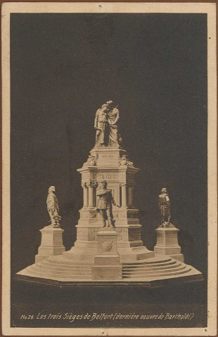 Les Trois Sièges de Belfort (dernière oeuvre de Bartholdi)