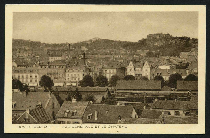 BELFORT - Vue générale et le château