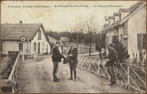 Frontière franco-alsacienne - Montreux-Château - Le poste frontière
