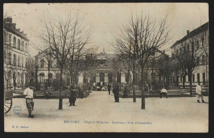 Belfort - Hôpital militaire - Intérieur (vue d'ensemble) (2 exemplaires)