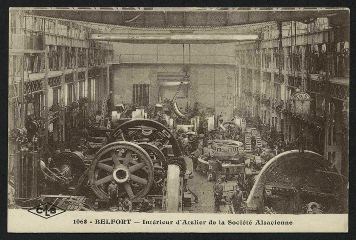 BELFORT - Intérieur d'atelier de la société alsacienne