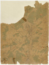 Carte topographique de la région de Belfort (très lacunaire), Brigade topographique de l'armée, mai 1918Carte couleur
