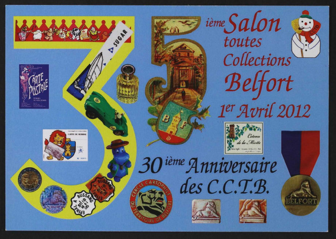 5è salon toutes collections, Belfort, 1er avril 2012 - 30è anniversaire des CCTB (exemplaire numéroté 77)